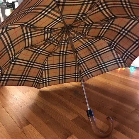 burberry umbrella mens|vintage burberry umbrella stand.